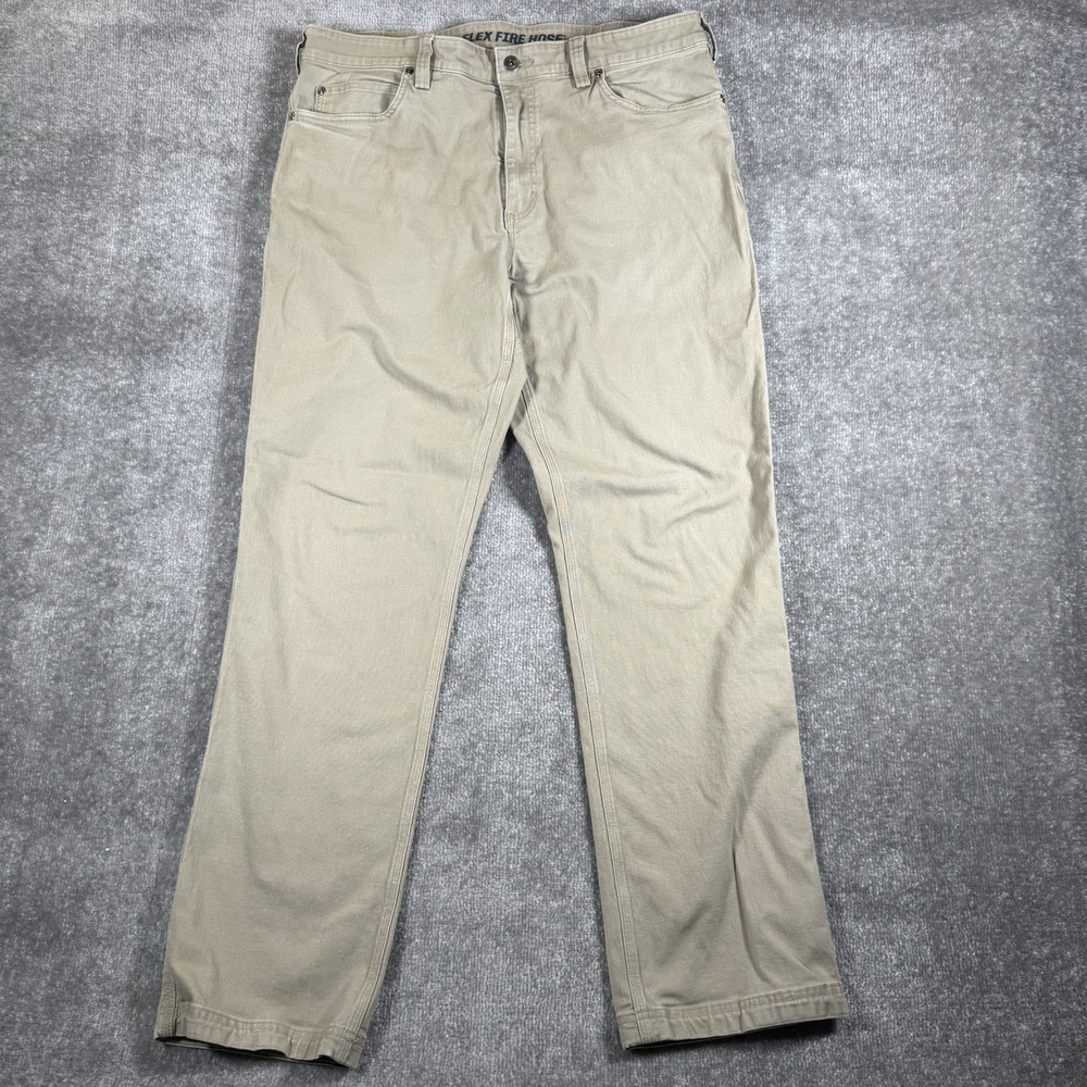 Duluth Trading Co Pants Men's 38x34 Brown Flex Fire Hose Standard Fit